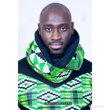 Snood-Mixed Scarf "Kenté" Green