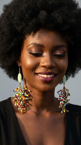 Handmade Vibrant Seed Bead Fringe Earrings – Mint Green Statement Jewelry | 10% OFF