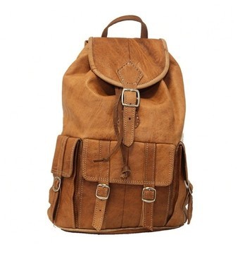 100% handmade high quality genuine leather backpack.