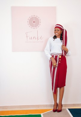 Mahouna skirt Bordeaux red