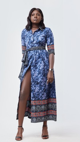 Long happiness shirt dress