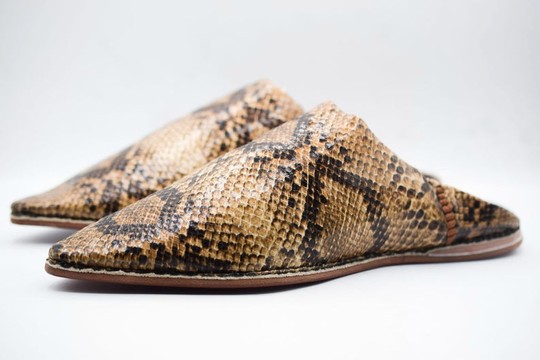 Babouche en cuir véritable authentique