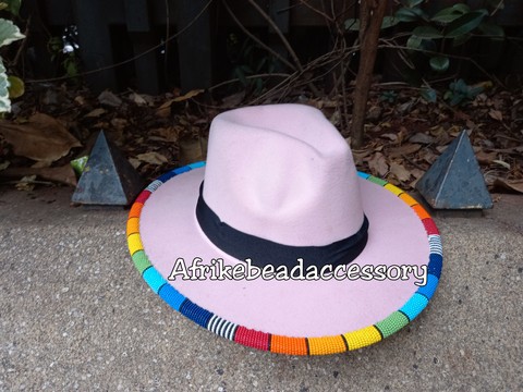 fedora hats, Beaded fedora, African fedora