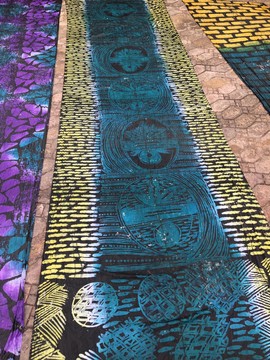 African Adire Eleko/ Handmade Nigerian Adire/ Quality Batik Fabric/  100% cotton/ Tie Dye Kampala1