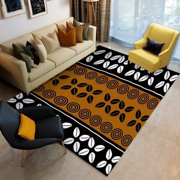 Vibrant African Style Rugs Cowrie Print Carpet (LARGER SIZES AVAILABLE)