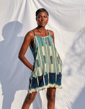 Robe dos nu vintage Baulé à doublure argentée