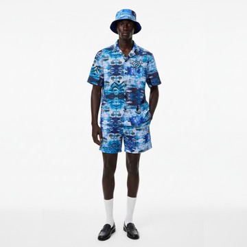 Ensemble chemise à manches courtes et short pour homme Osimiri