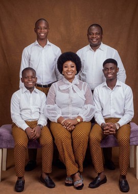 Coordinated Aso-ebi Prints Vibrant Family Matching Sets