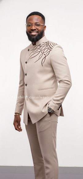 Embroidered men  safari