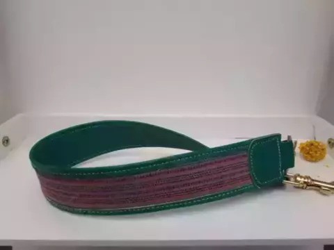 Artys - Handbag Handle- Green Leather