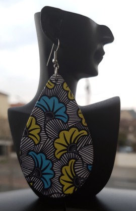 "Wax pattern" earrings