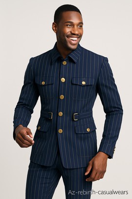 Veste safari pour homme, costume safari
