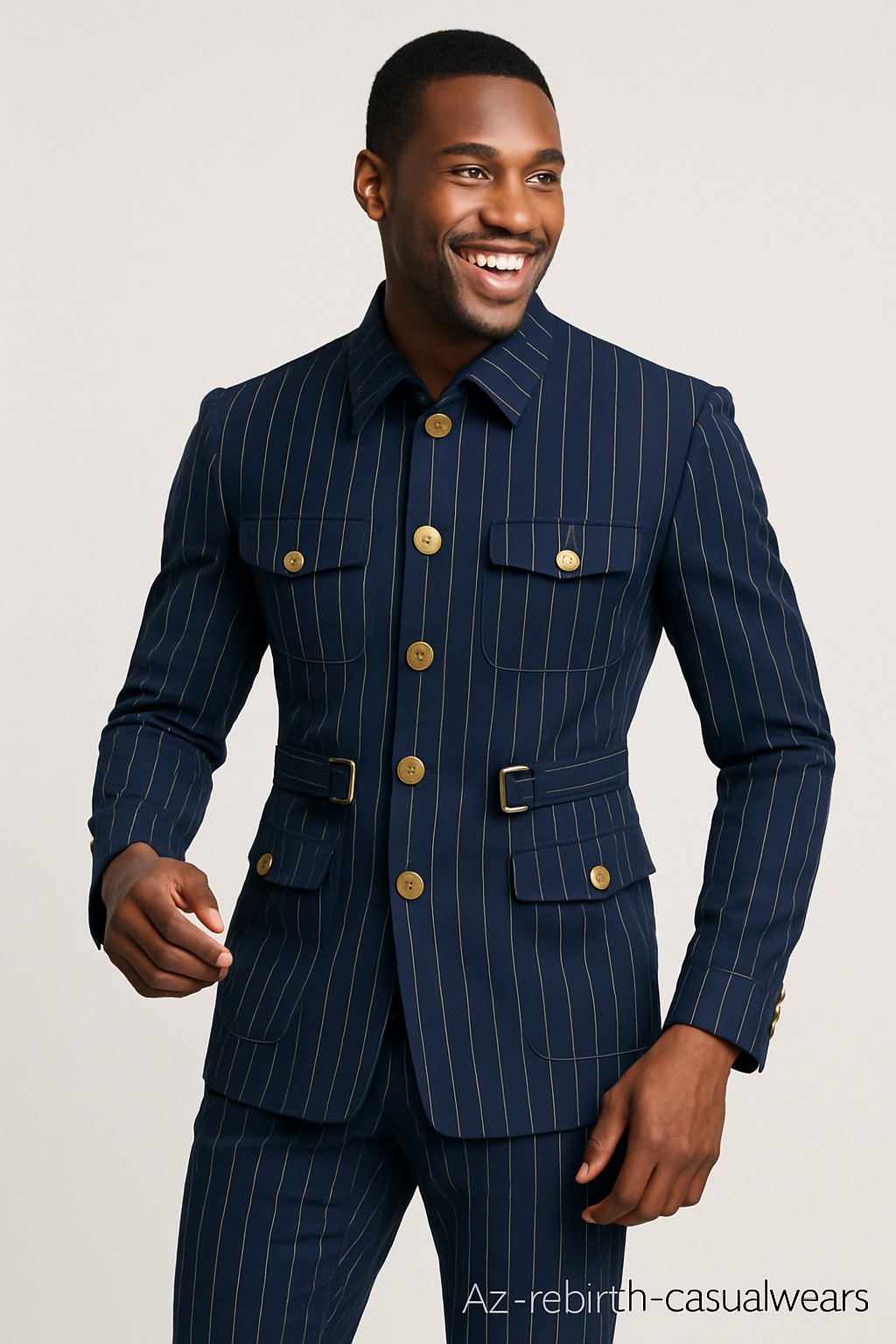 Safari jacket men's safari suit by azrebirthcasualwears - Men's