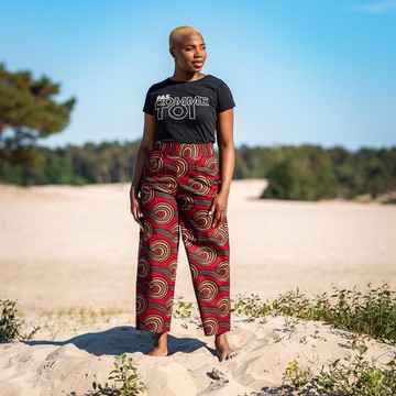 Abobo high waisted wax pants