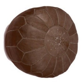 Poufs en cuir véritable confortable finition haute gamme