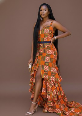 Ensemble 2 pièces – Haut et jupe | Tenue en imprimé africain | Vêtements Ankara