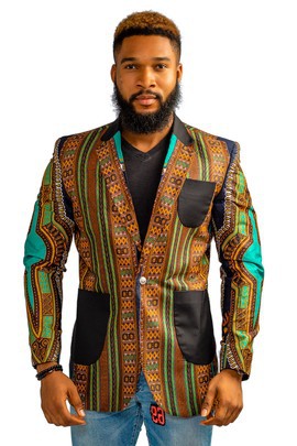 Dashiki Blazer/Jacket, Angelina Dashiki Blazer, African Print Blazer