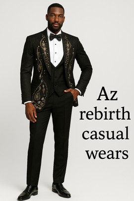 Luxery stones men's suit wedding suit