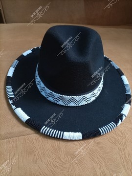 Fedora hats, beaded african hats, women hats