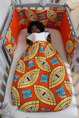 Tour de lit Bébé Orange or