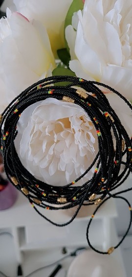 MELI BLACK ANKLE JEWELRY