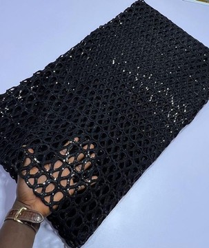 Black Lace fabric 5 yards