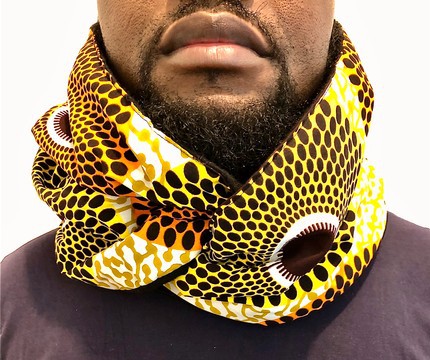 Snood écharpe mixte « Disques