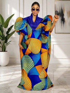 Imprimé africain Ankara, robe kaftan boubou, mode africaine du Nigeria