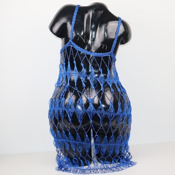 Lingerie tricotée et perlée à la main, Robe de nuit, lingerie artisanale, ensemble lingerie tricoté