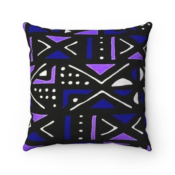 (2 Sets) - Mudcloth Cushion Cover Purple | Tribal Decor (MORE SIZES AVAILABLE)