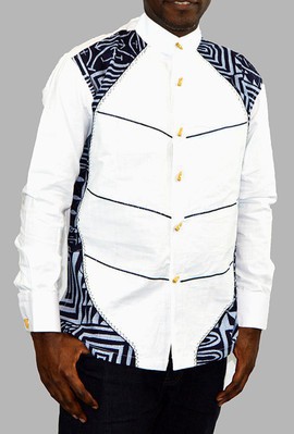 Chemise Homme Style Africain – Manches Longues, Décontractée, Légère, En Tissu Respirant