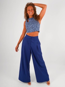 Pantalon à pinces gabardine beige