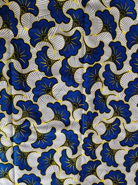 COUPON FABRIC WAX AFRICAN WEDDING FLOWER PATTERN