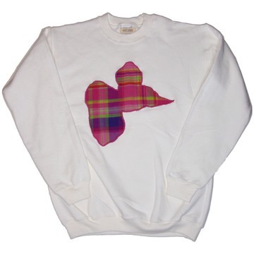 Sweatshirt - UNISEX Madras Rose BOMBARDE size S