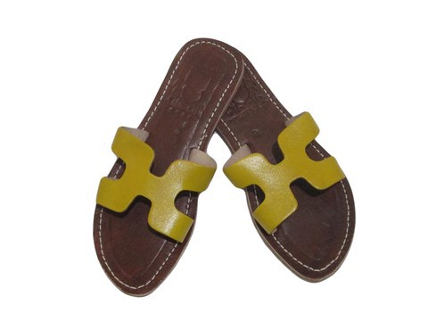 Sandale de plage en vrai cuir pour Femme