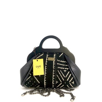 Sac à main en bogolan Fofo (noir)