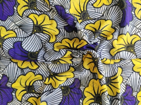 African wax fabric fluid satin fabric