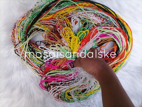 100 Wholesale waist beads , Tie on Waist beads , African waist beads , tummy beads