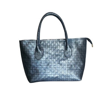 Yasmin Exquisite Woman Genuine Metallic Leather Tote Bag For Special occasions/Beautiful Days