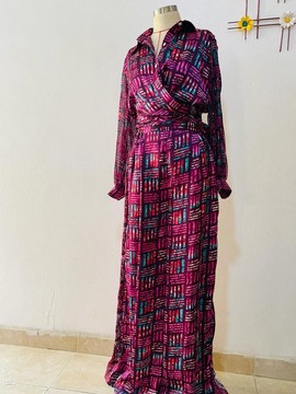 Two piece chiffon and silk