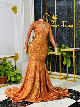 long lace prom dress, wedding dress, prom gowns, engagement dress,African dresses