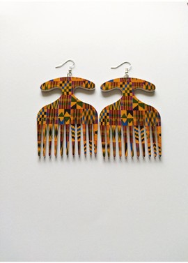 Boucles d'oreilles peigne kenté