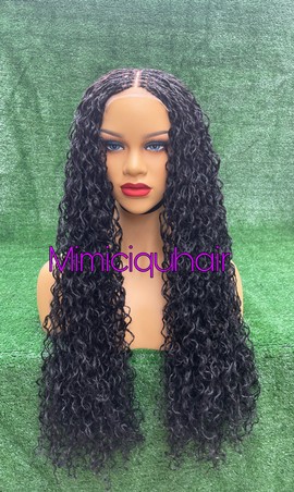 Microtwist wig Long black