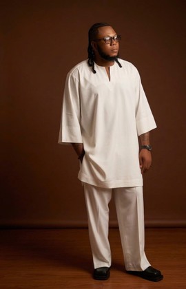Cream Minimalist Dashiki Set