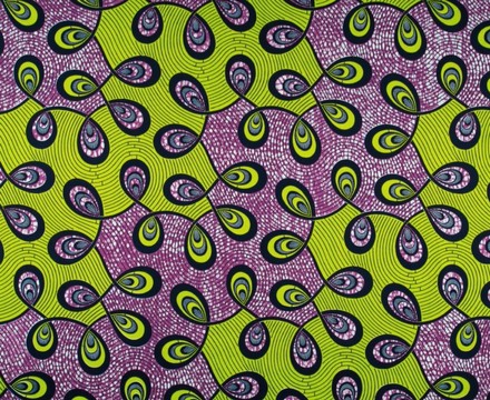 COUPON FABRIC WAX AFRICAN WEDDING FLOWER PATTERN