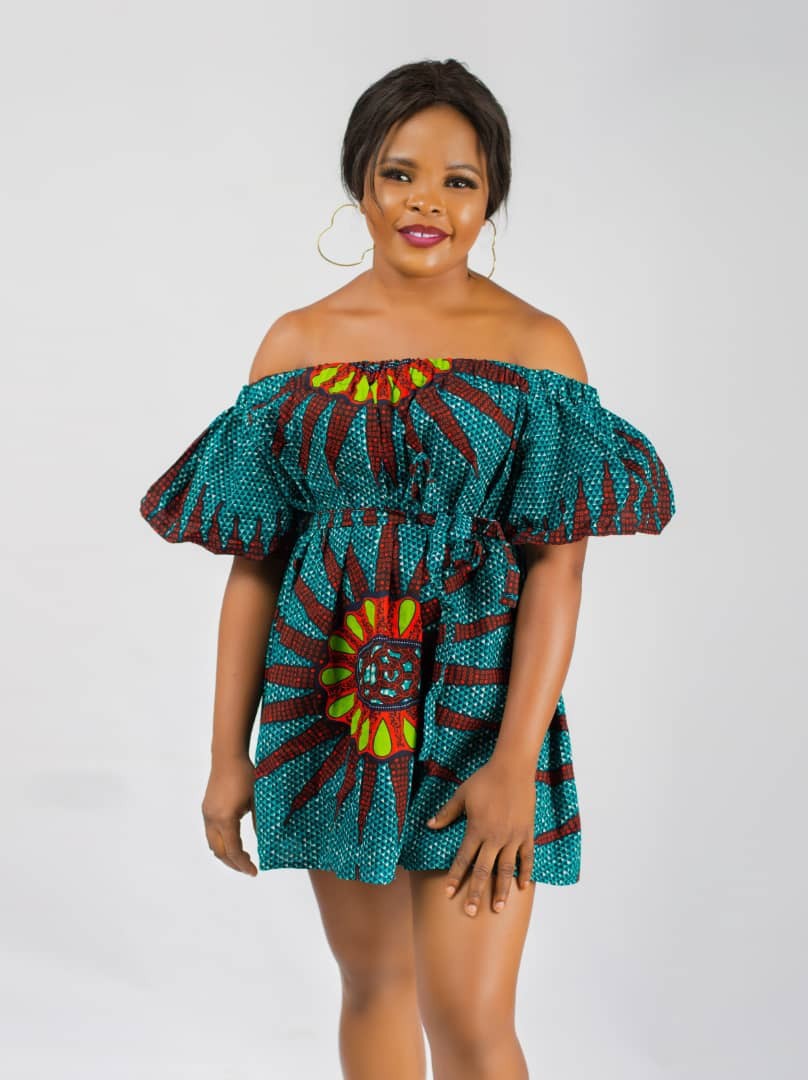 off shoulder dress ankara Ankara Half Off Shoulder Gown 2018 Off Shoulder Dress African Ankara Dresses 2018 Beautiful Ankara