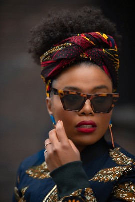 NEFERTITI BROWN HEADWRAP