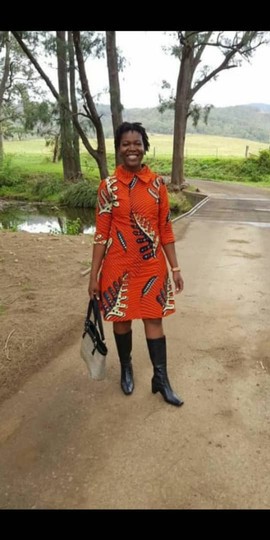 Thembi African Print Maxi Dress
