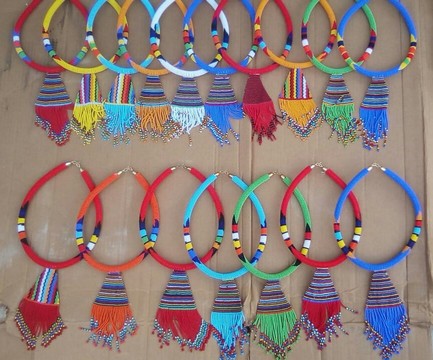 Vente en gros colliers / colliers de perles / collier maasai / chaîne africaine