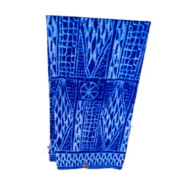 Tissu pagne Ndop Cameroun en coton léger 6 yards